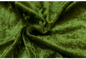 Velours de pannes uni mosgroen