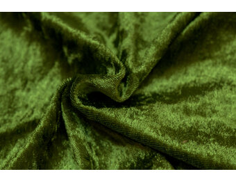 Velours de pannes uni mosgroen