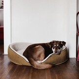 Interieurstof Velours Deco Square Bruin