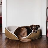 Interieurstof Velours Deco Square Sand