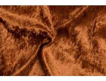 Velours de pannes uni cognac