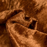 Velours de pannes uni cognac