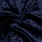 Velours de pannes uni donkerblauw