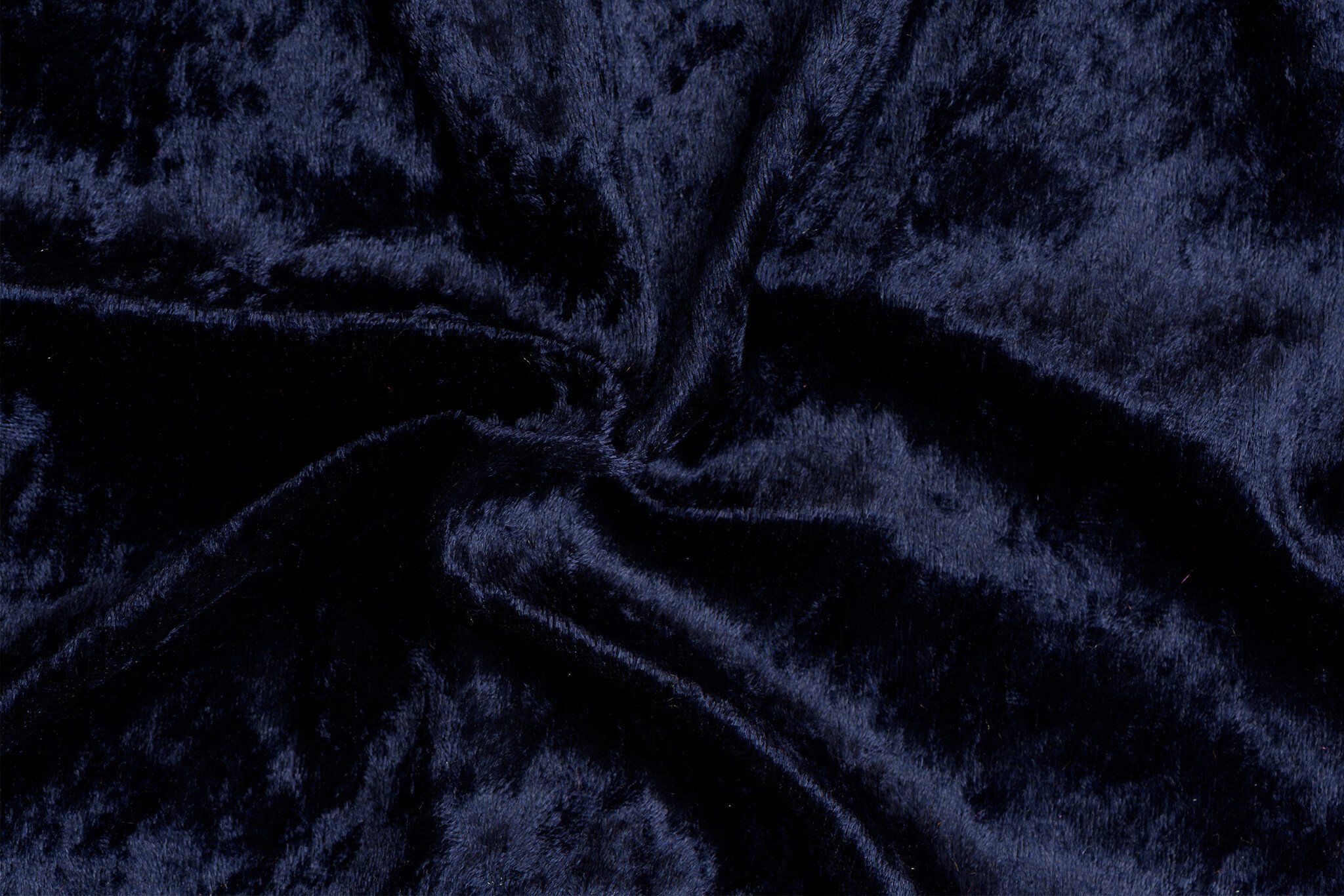 Velours de pannes uni donkerblauw