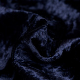Velours de pannes uni donkerblauw