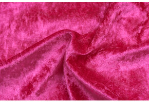 Velours de pannes uni fuchsia