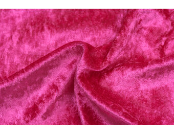 Velours de pannes uni fuchsia
