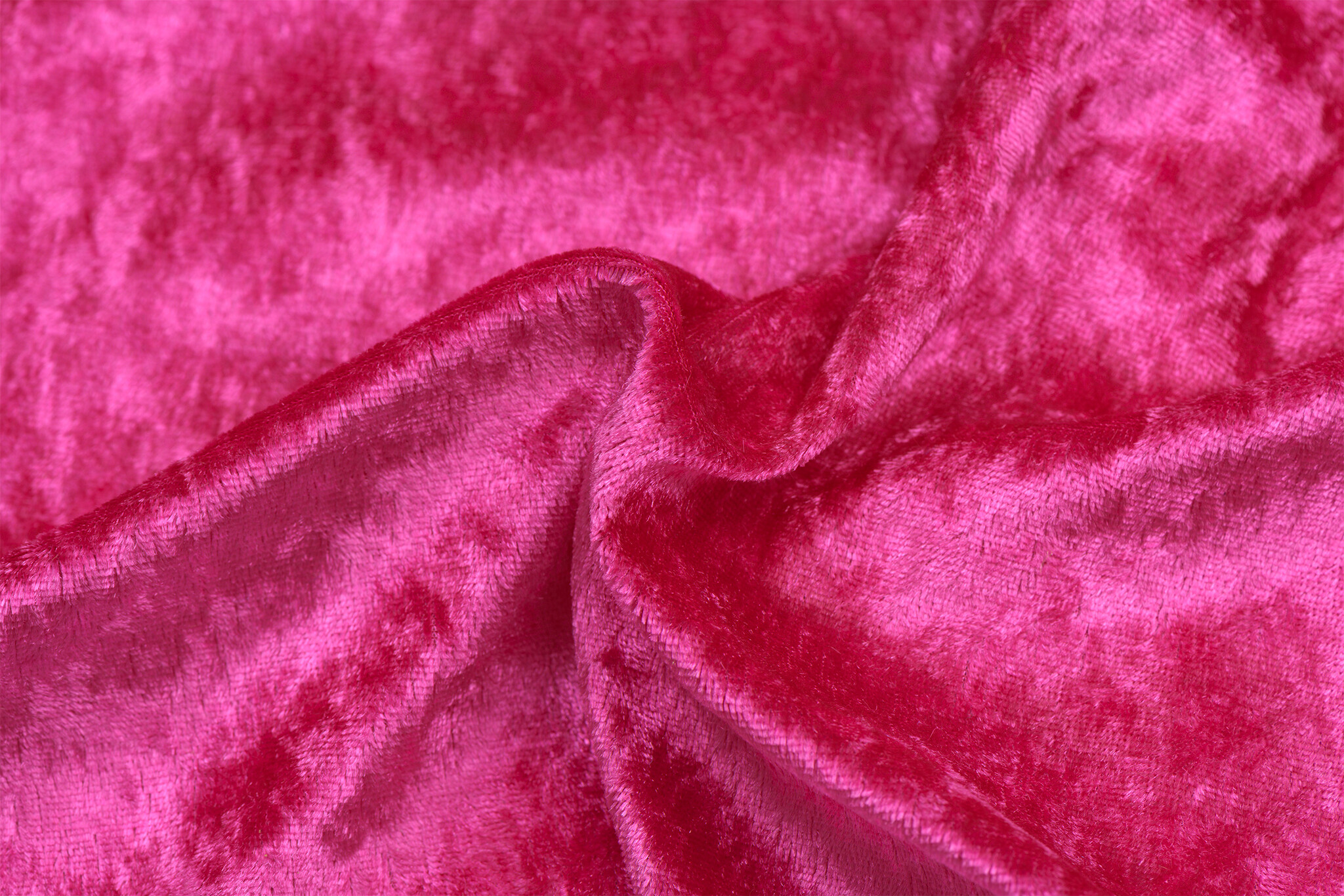 Velours de pannes uni fuchsia