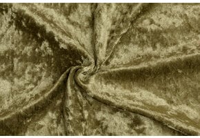 Velours de pannes uni olijf groen