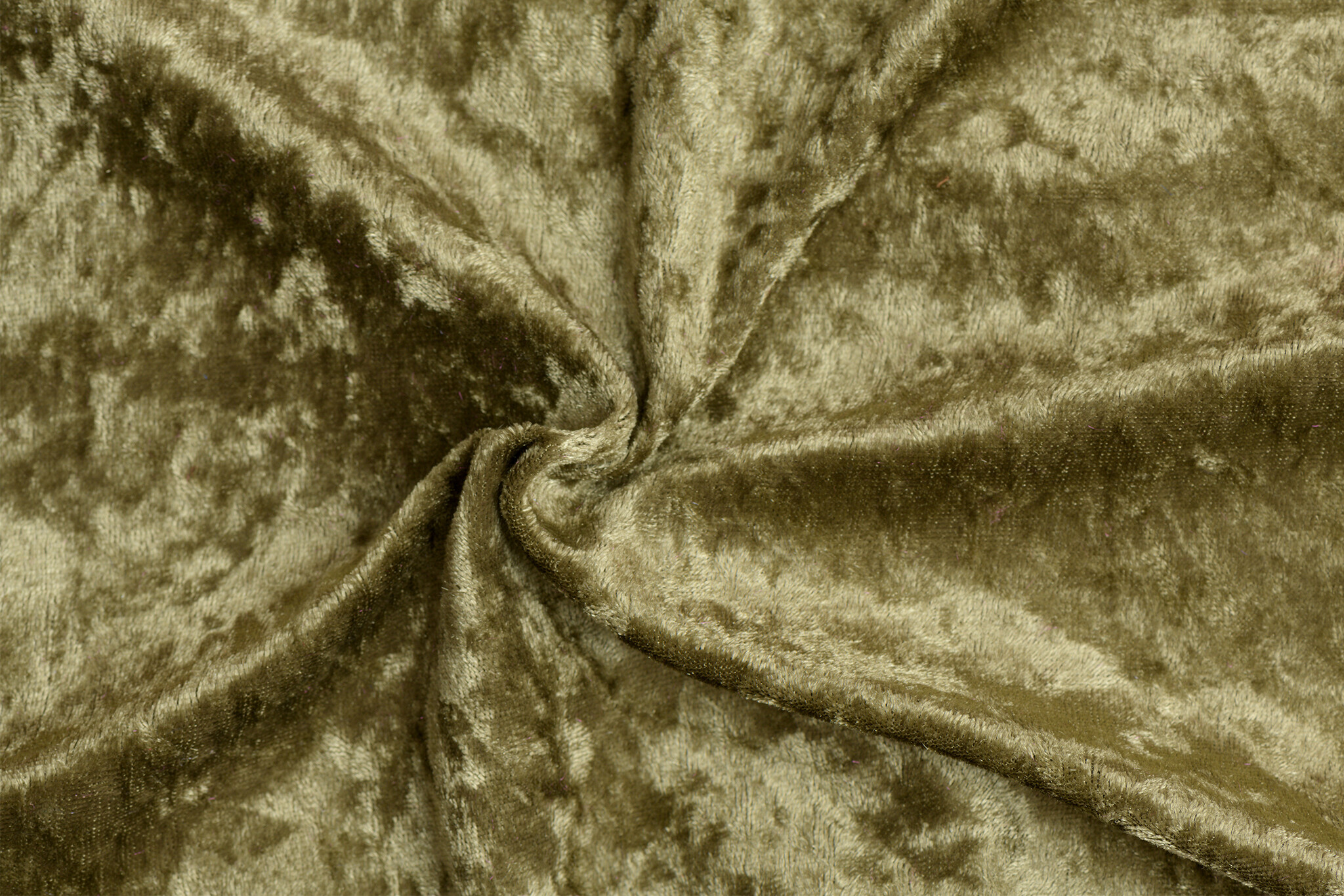 Velours de pannes uni olijf groen