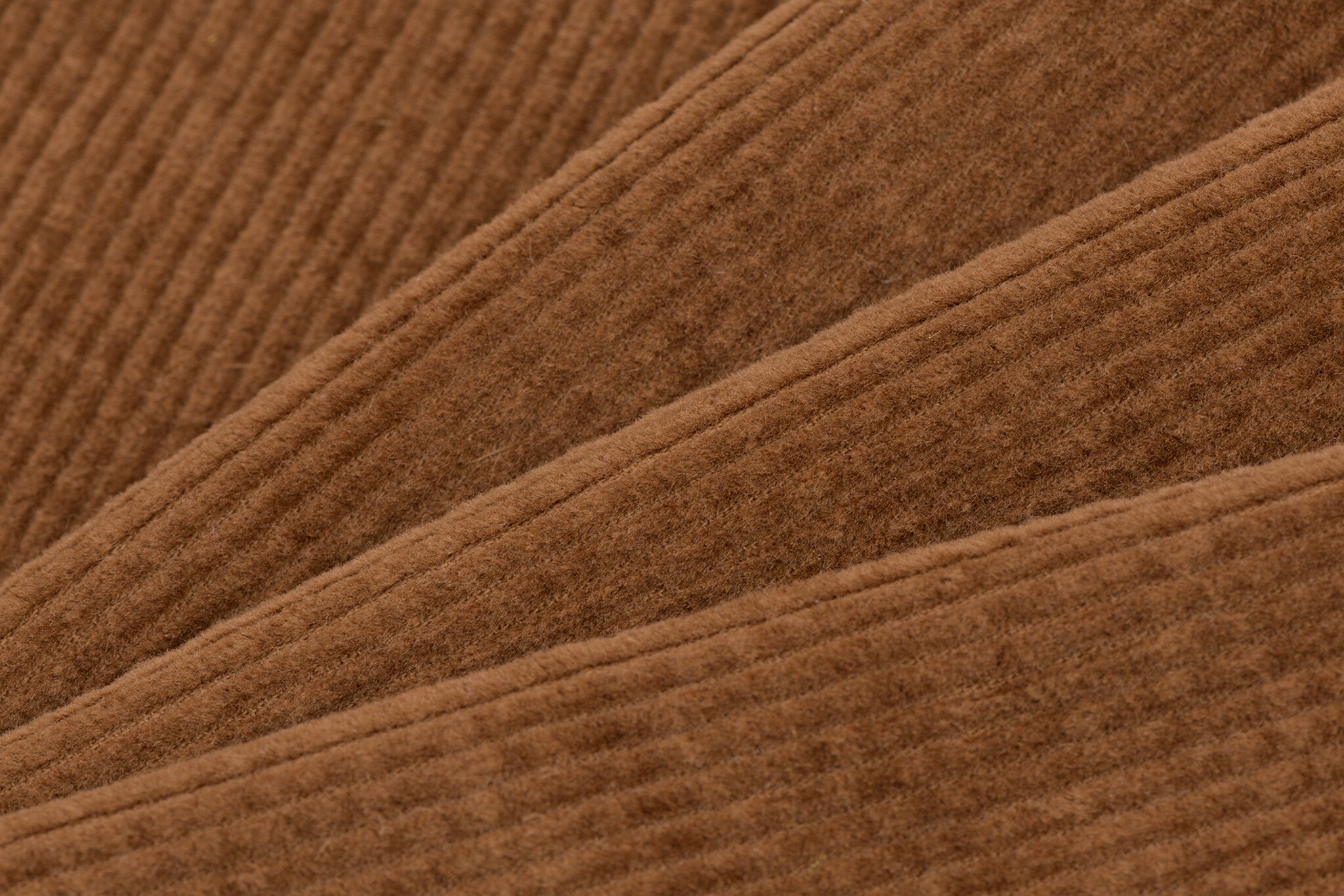 Corduroy Stretch Stof 6 Wales Licht Bruin