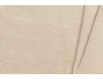 Corduroy Stretch Stof 6 Wales Licht Beige