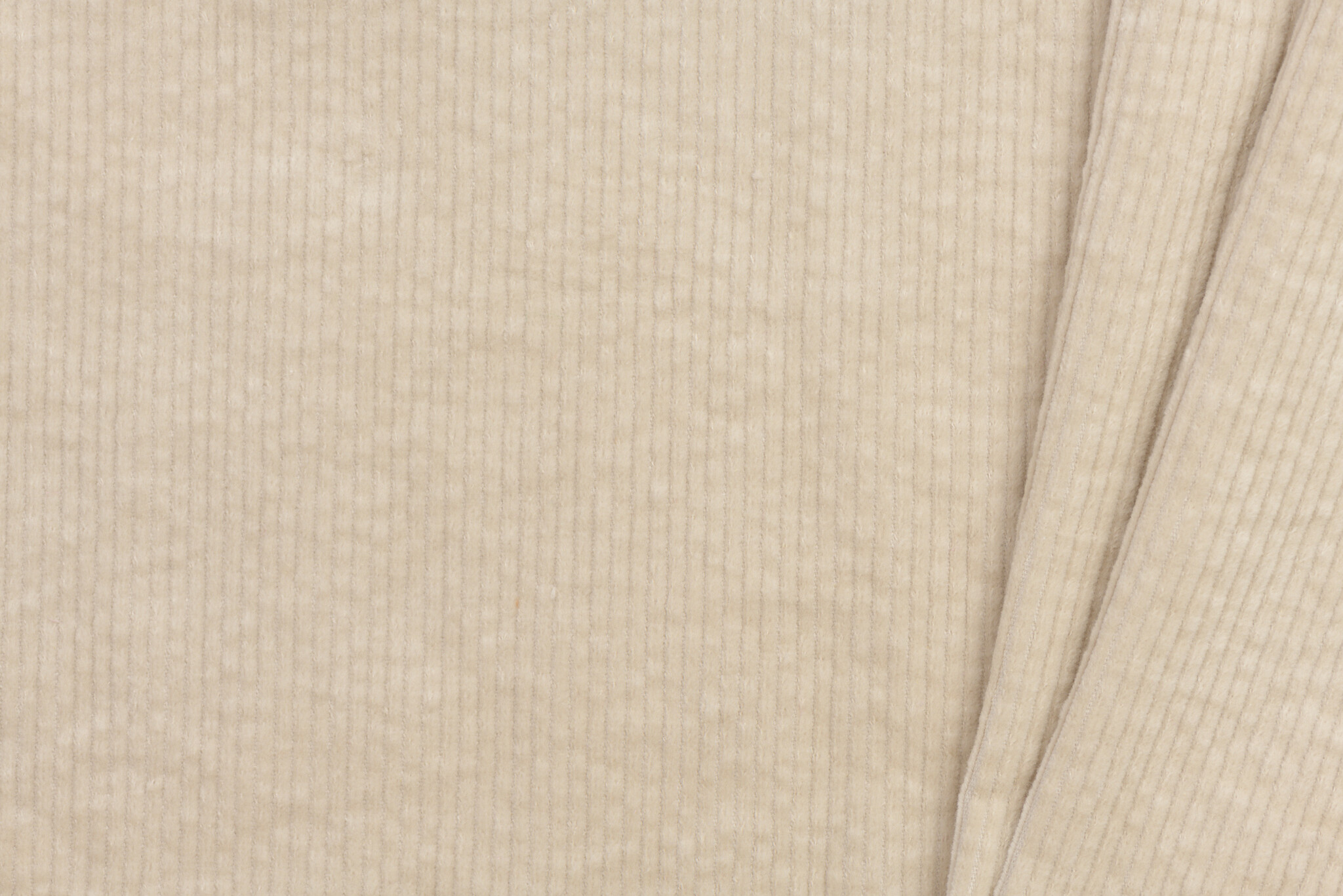 Corduroy Stretch Stof 6 Wales Licht Beige