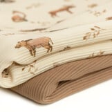 Ottoman Rib Jersey Stof - Wilde Bosdieren