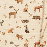 Ottoman Rib Jersey Stof - Wilde Bosdieren
