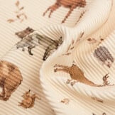 Ottoman Rib Jersey Stof - Wilde Bosdieren