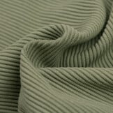 Ottoman Rib Jersey Stof Olijf