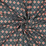 Jersey Rosella Stretch Retro Ocean Green