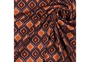 Jersey Rosella Stretch Retro Brown