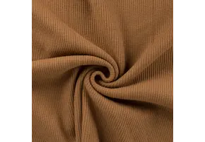 Gebreide Stof Fine Knit Cable Camel