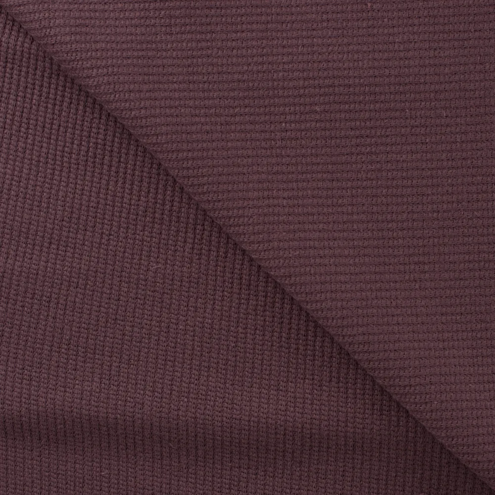 Gebreide Stof Fine Knit Cable Mauve