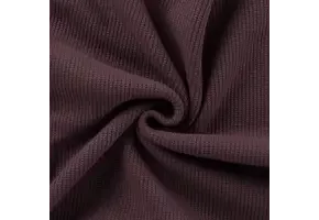 Gebreide Stof Fine Knit Cable Mauve