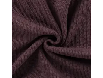 Gebreide Stof Fine Knit Cable Mauve