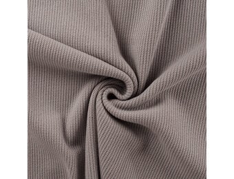 Gebreide Stof Fine Knit Cable Taupe