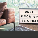 Old Flame Kunstleer Brown