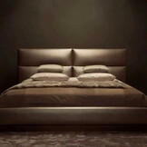 Satin Kunstleer Dark Silver
