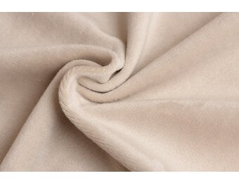 Minky Fleece Plain Licht Beige