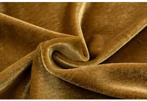Stretch Fluweel Goudbruin