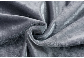 Stretch Fluweel Zilvergrijs