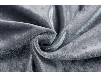 Stretch Fluweel Zilvergrijs