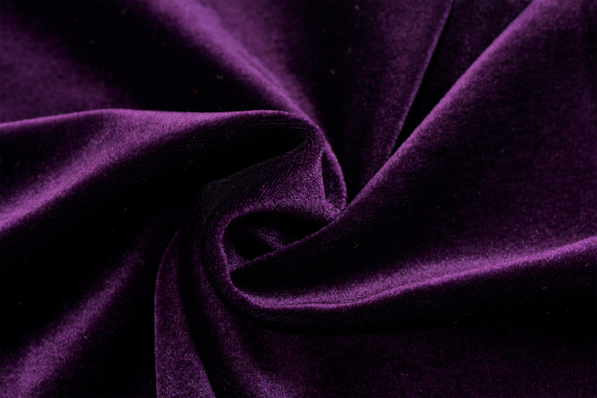 Stretch Fluweel Paars