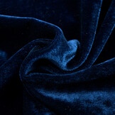 Stretch Fluweel Marineblauw