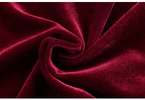 Stretch Fluweel Bordeaux