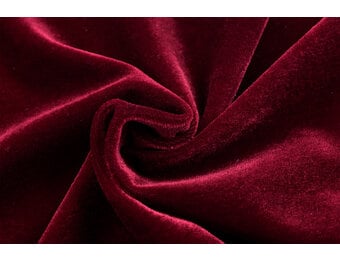 Stretch Fluweel Bordeaux