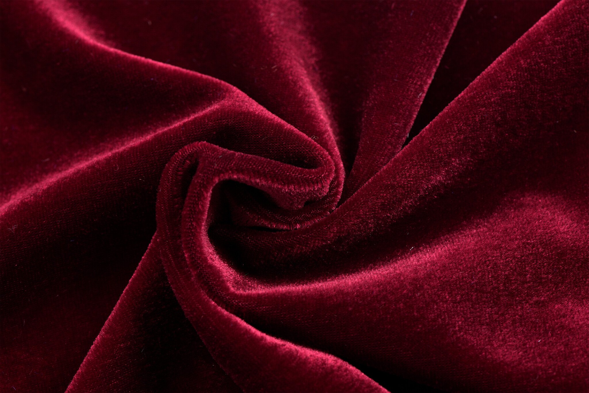 Stretch Fluweel Bordeaux