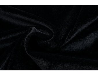 Stretch Fluweel Zwart