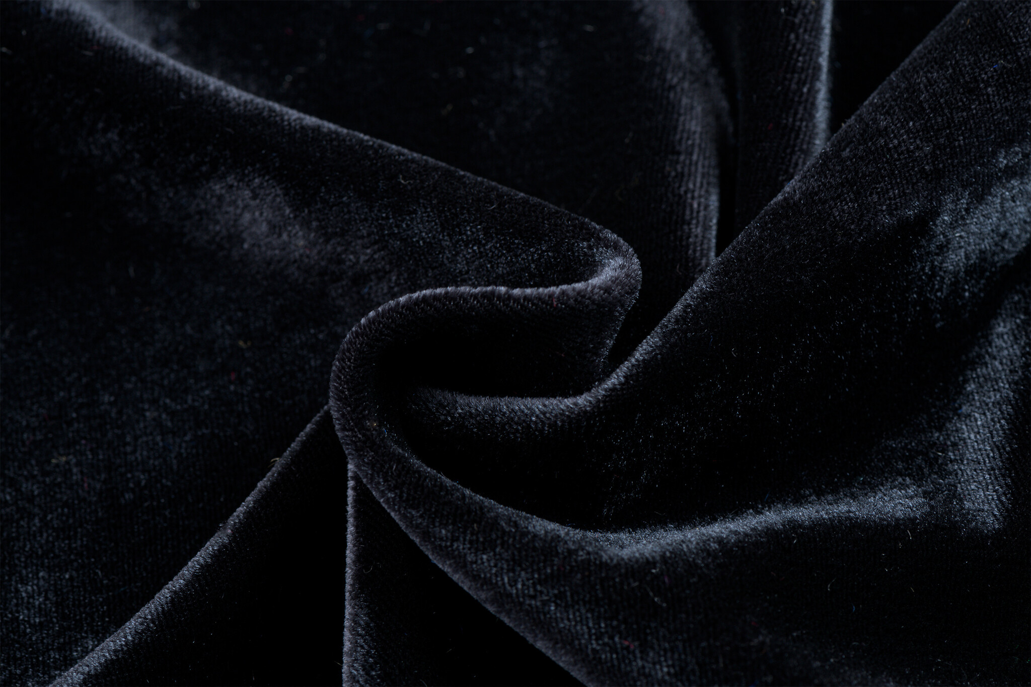 Stretch Fluweel Antracietgrijs