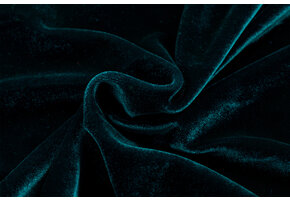 Stretch Fluweel Petrol