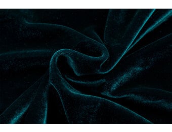 Stretch Fluweel Petrol