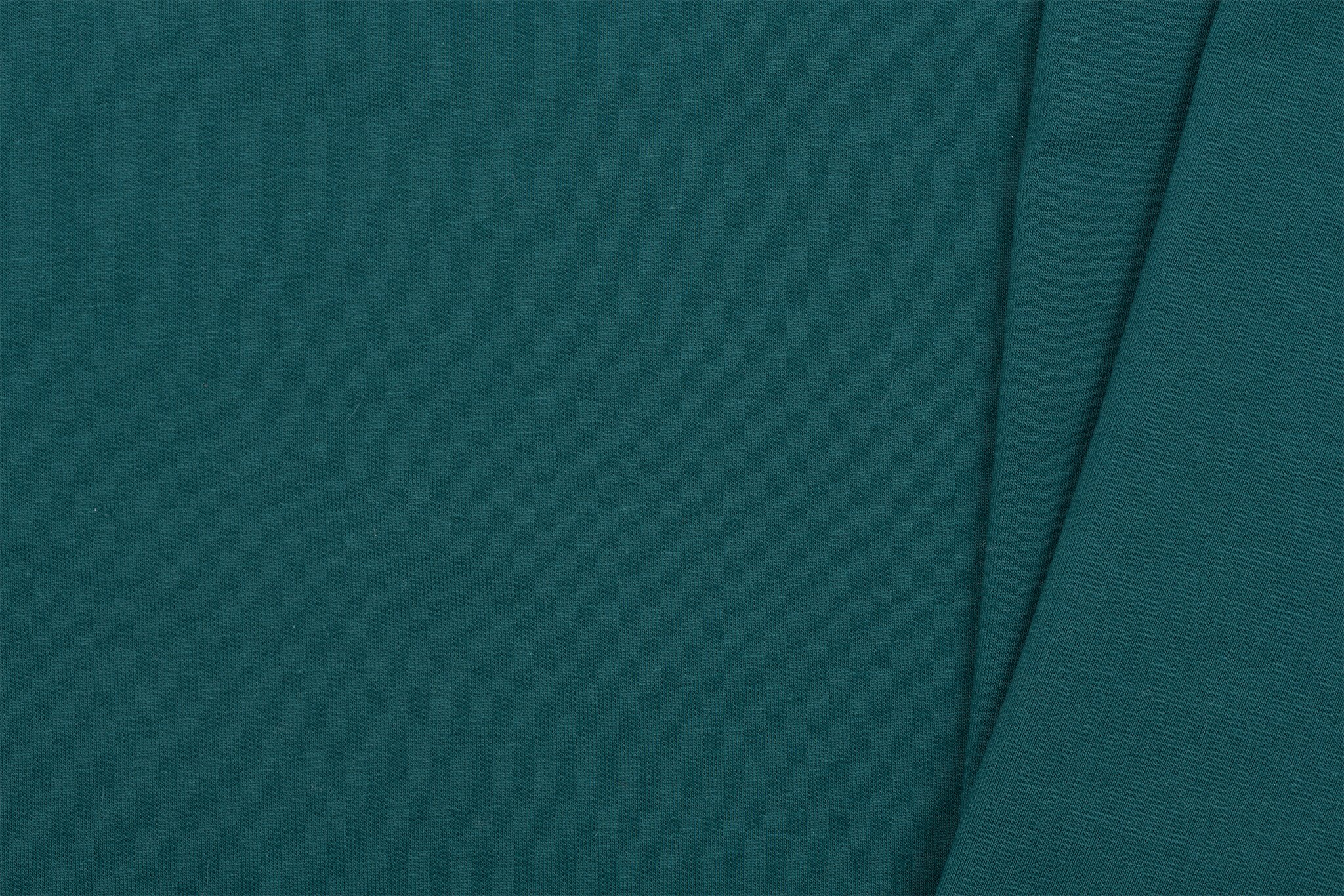 Organic French Terry Stof Emerald Groen