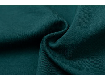 Organic French Terry Stof Emerald Groen