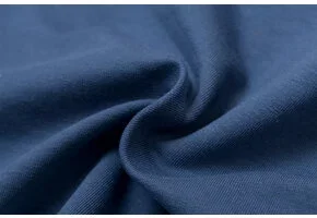 Organic French Terry Stof Indigo Blauw