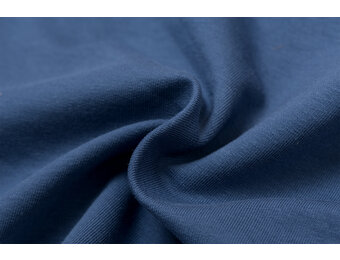 Organic French Terry Stof Indigo Blauw
