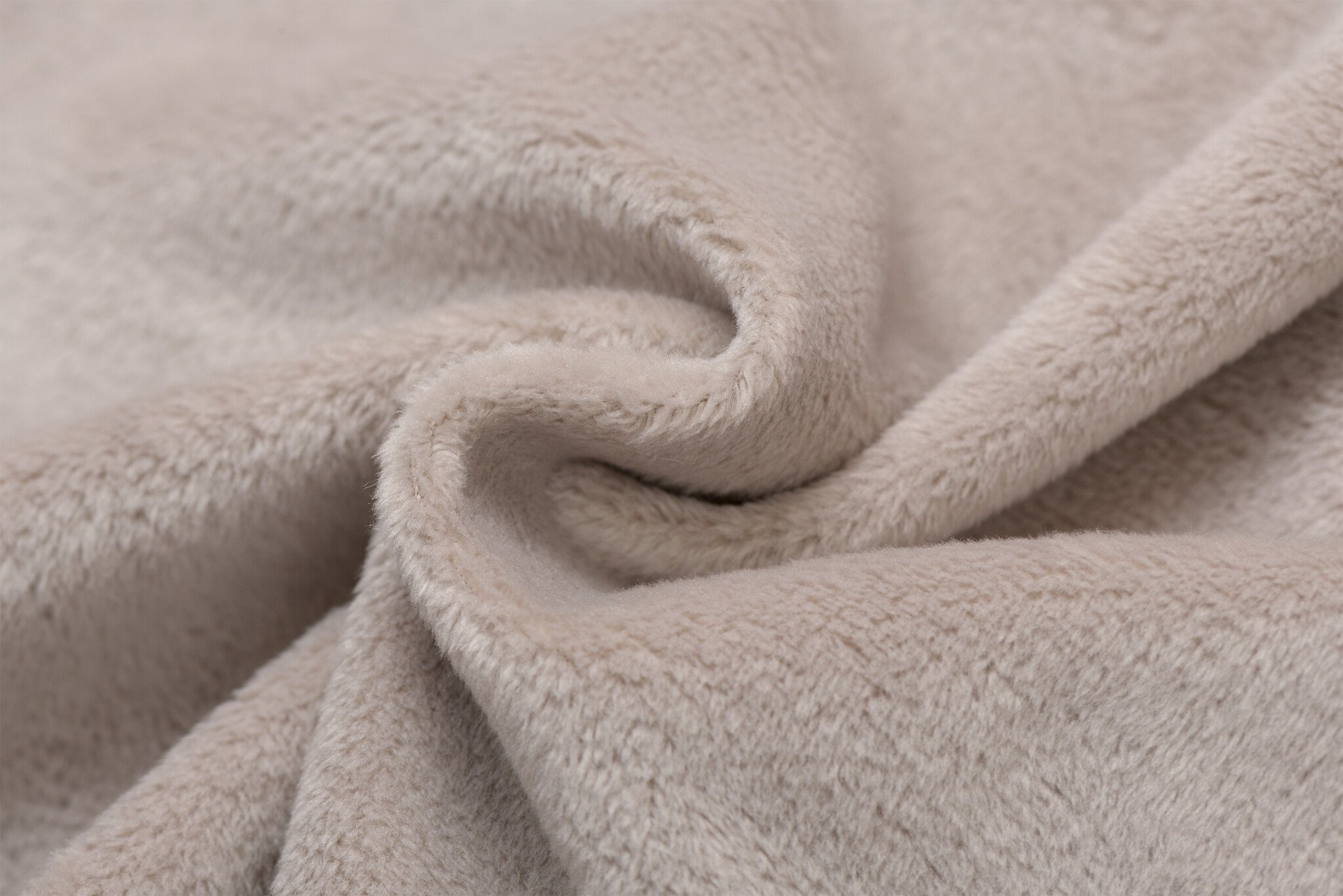 Minky Fleece Plain Taupe