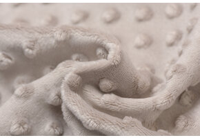 Minky Fleece Stof Taupe