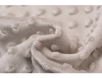 Minky Fleece Stof Taupe